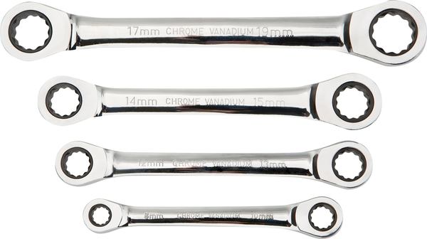 NEO 09-070 набор ключей накидных с трещоткой  8-19 мм  