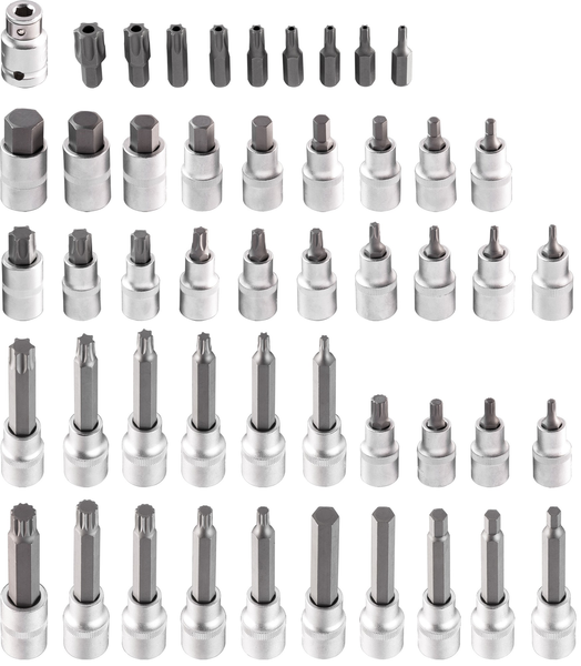 NEO 08-713 набор головок  с насадками Torx и Hex  