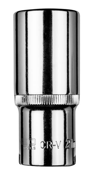 NEO 08-196 головка  6-гран  3/8' длинная   21 мм  CrV 