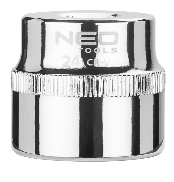 NEO 08-124 головка  6-гран  3/8' 24 мм  CrV 