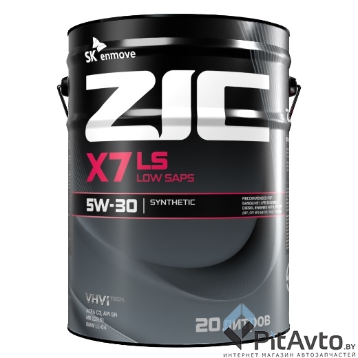Масло моторное ZIC X7 LS 5W30 20л