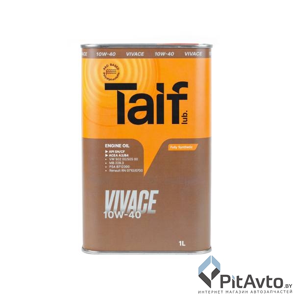 Масло моторное TAIF VIVACE 10W-40 1л / 211029