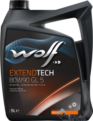 Масло трансмиссионное WOLF ExtendTech 80W-90 GL 5 5 л