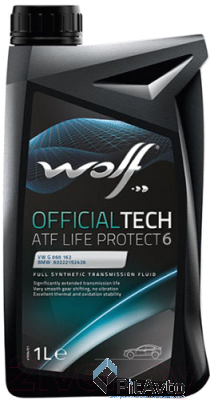 Жидкость гидравлическая WOLF OfficialTech ATF LIFE PROTECT 6  1л