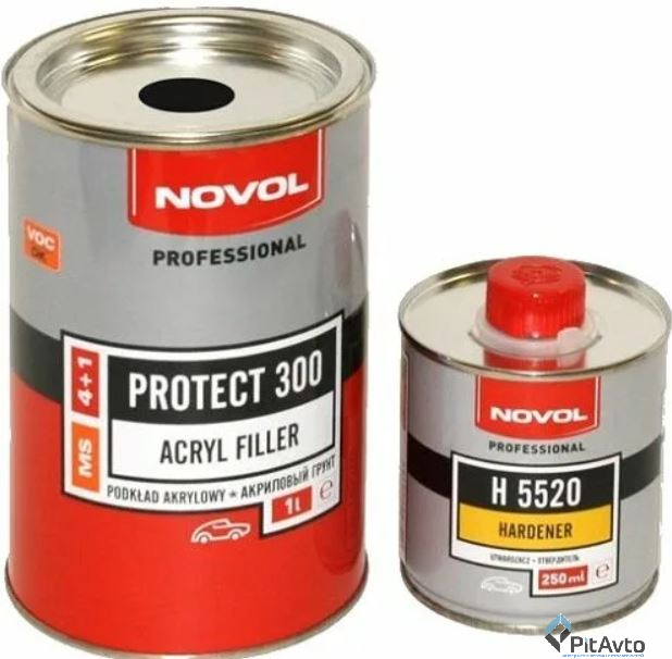 Грунт акриловый MS красный Novol 37051