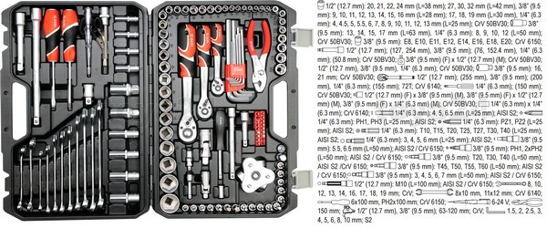 Набор инструментов YATO YT-38875
