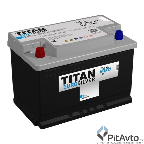 Аккумулятор TITAN EUROSILVER 76Ah 700A L+