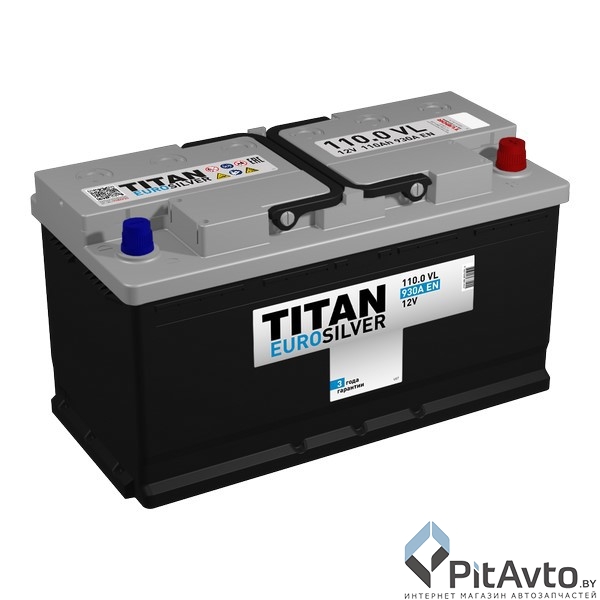 Аккумулятор TITAN EUROSILVER 110Ah 930A R+