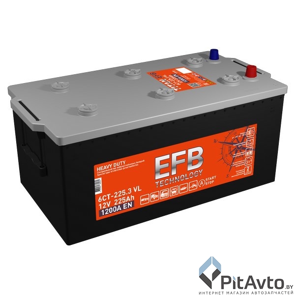 Аккумулятор TITAN EFB 225Ah 1200A R+
