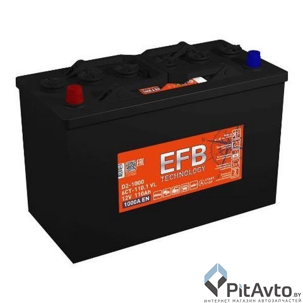 Аккумулятор TITAN EFB 110Ah 1000A L+