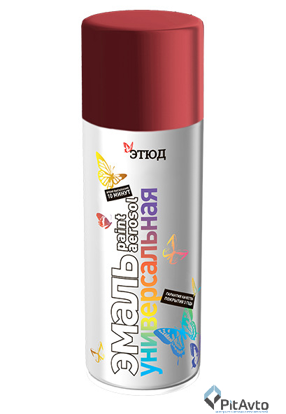 Этюд эмаль цвет вишневый (красный) RAL 3011