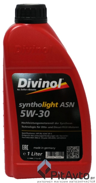 Масло моторное DIVINOL Syntholight ASN 5W-30 1л  / 49150-C069