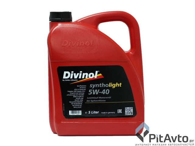 Масло моторное DIVINOL SYNTHOLIGHT 5W-40 5л