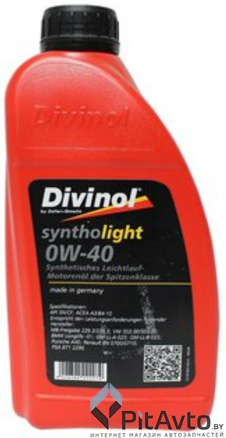 Масло моторное DIVINOL SYNTHOLIGHT 0W-40 1л  / 49530-C069