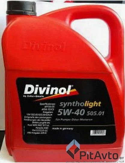 Масло моторное DIVINOL SYNTHOLIGHT 505.01 5W-40 4л