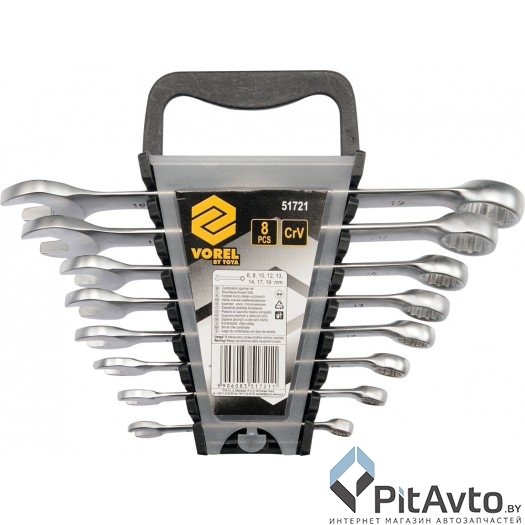 VOREL 51721 Набор комбинированных ключей