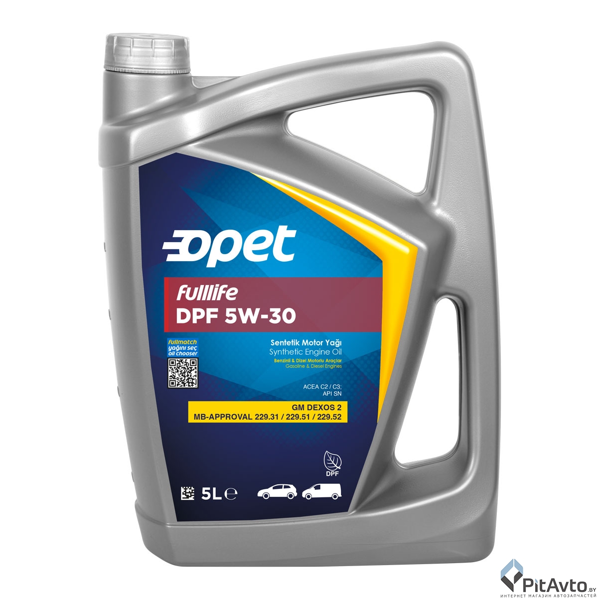 Изображение Масла моторные 5W30 5л OPET 601370977 Масла моторные 5W30 5л OPET 601370977