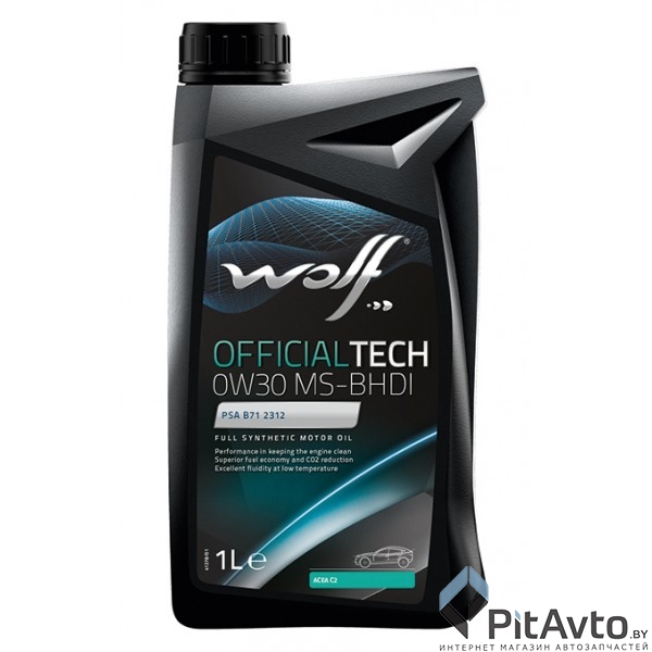 Масло моторное Wolf Officialtech 0W-30 MS-BHDI 1л