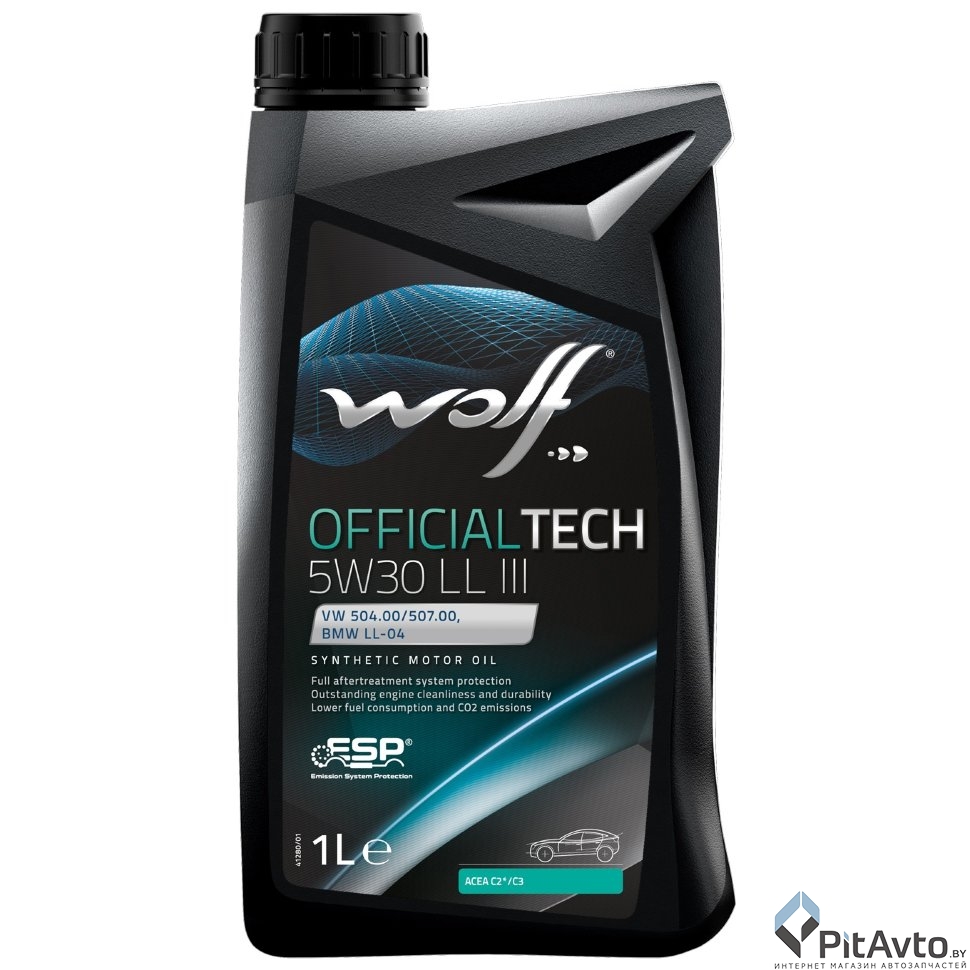 Масло моторное Wolf Officialtech 5W-30 C3 LL III 1л