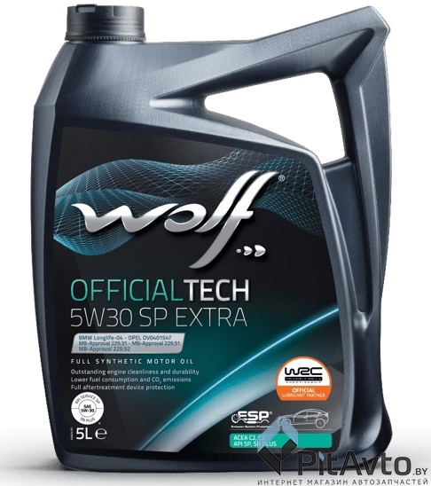 Масло моторное Wolf Officialtech 5W30 C3 SP EXTRA 5л