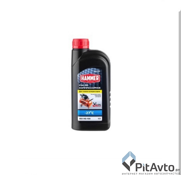 HAMMER 697142 Масло компрессорное ISO VG-100 1л