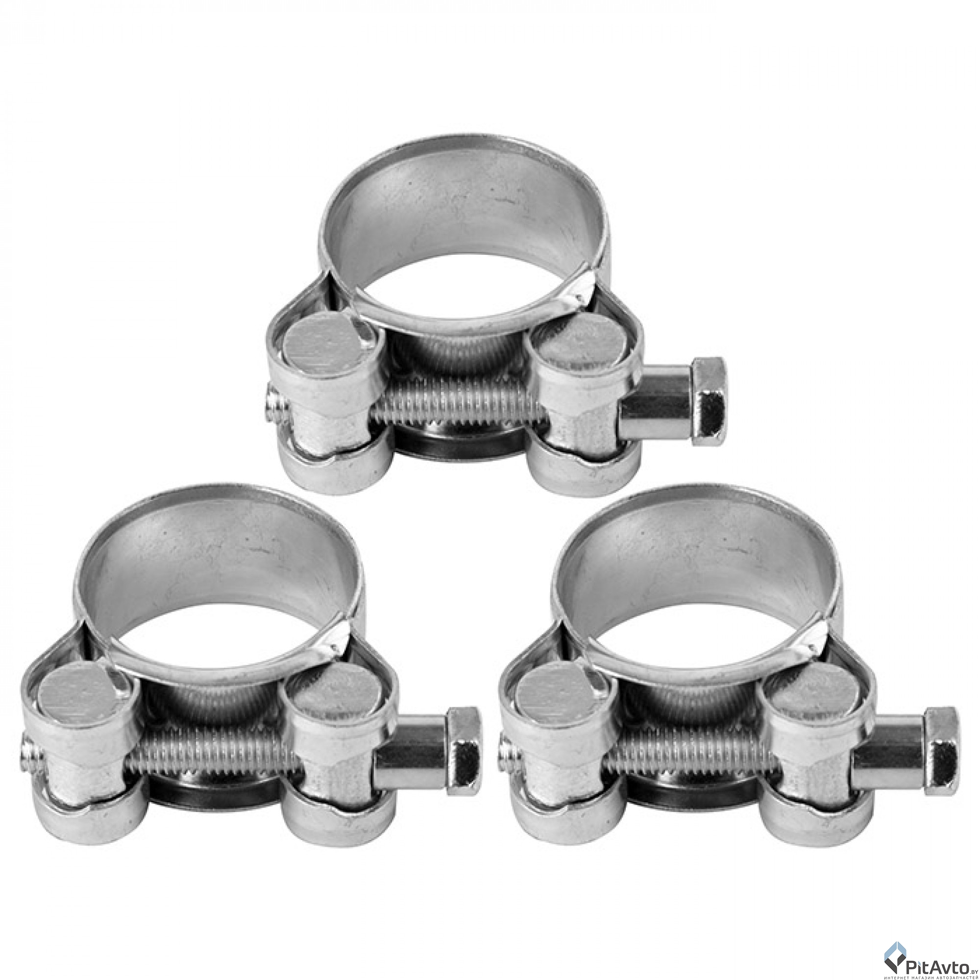 VOREL 73781 Хомут винтовой мини W1 10-12/9мм 4шт