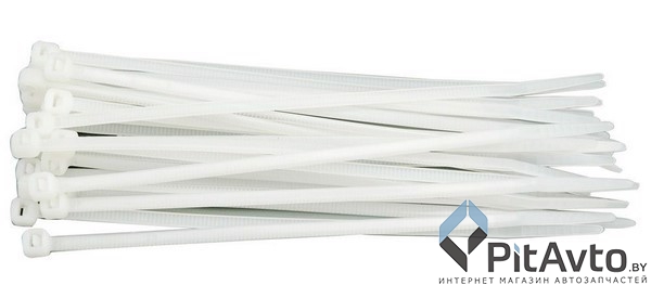 VOREL 73882 Хомуты-стяжки пласт.90х2,5мм 100шт-белые