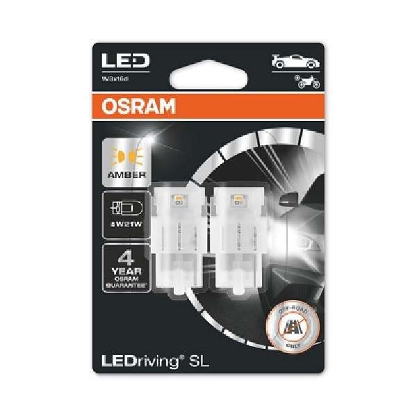 Комплект светодиодных ламп OSRAM, W21W, 7505DYP-02B