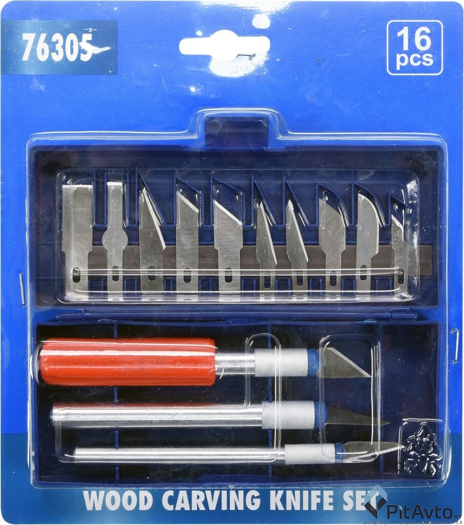 Набор ножей для резьбы по дереву VOREL 76305 (13 лезвий)