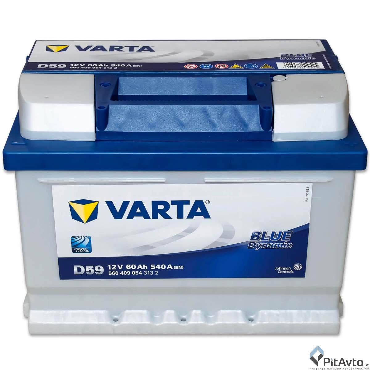 Аккумулятор Varta Blue Dynamic, 60 А/ч 540 А, 560409054, R+