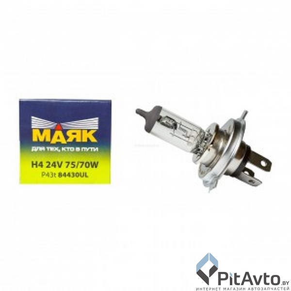 Лампа галогенная МАЯК Н4 24V / 84430UL
