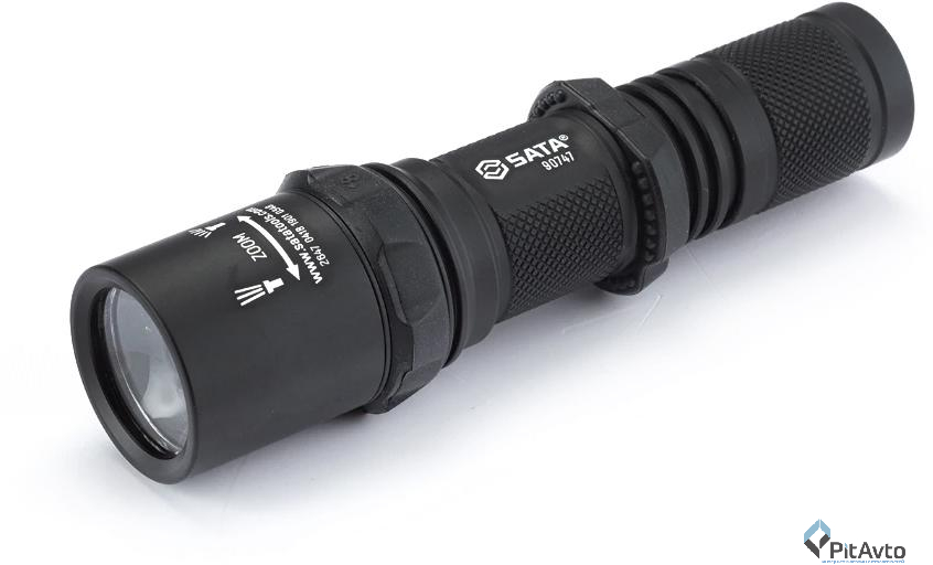 Фонарь SATA 90745 чёрный светодиодный