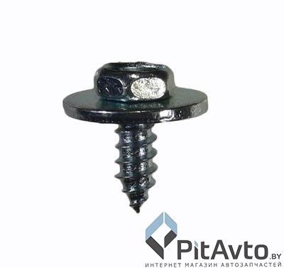 WRT 93909M Саморез 4.8x14.5mm под ключ с шайбой D=15mm цвет черный