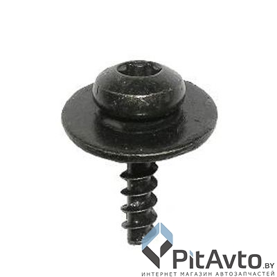 WRT 94415M Саморез 4.8x18.5mm цвет черный с шайбой D=20mm