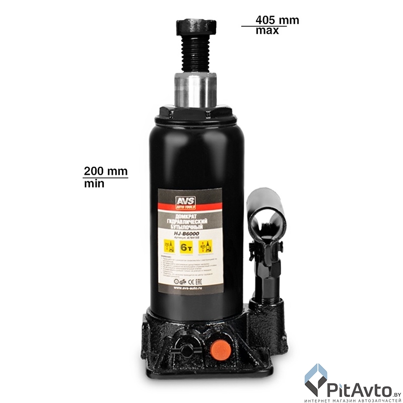 Изображение Домкрат гидравлический AVS A78415S 6т Домкрат гидравлический AVS A78415S 6т