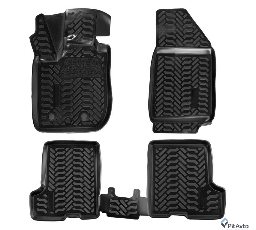 Комплект резиновых ковриков  ACM-PS-09 4шт