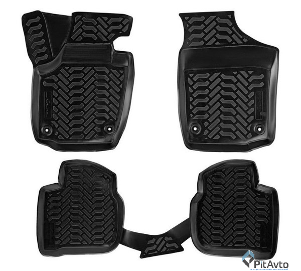 Комплект резиновых ковриков  ACM-PS-61 4шт