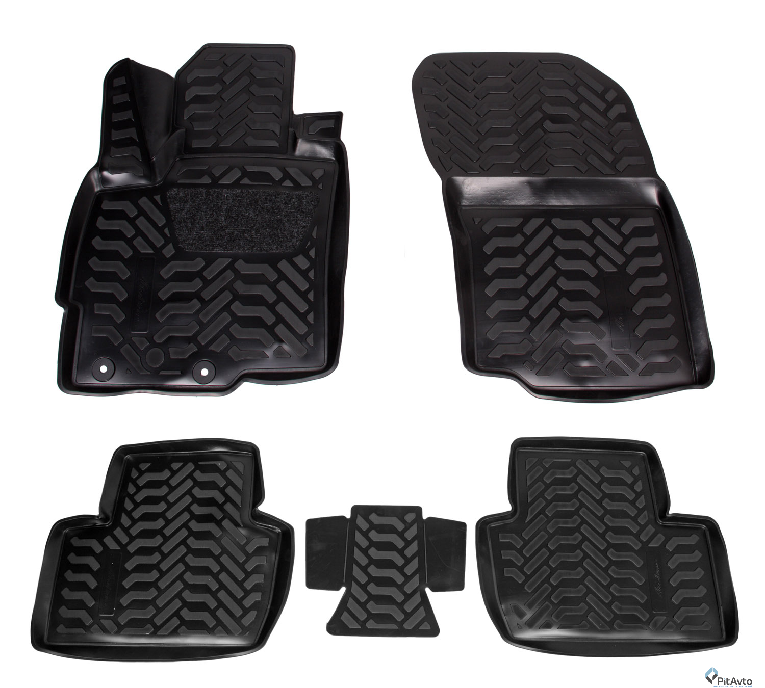 Комплект резиновых ковриков  ACM-PS-87 5шт