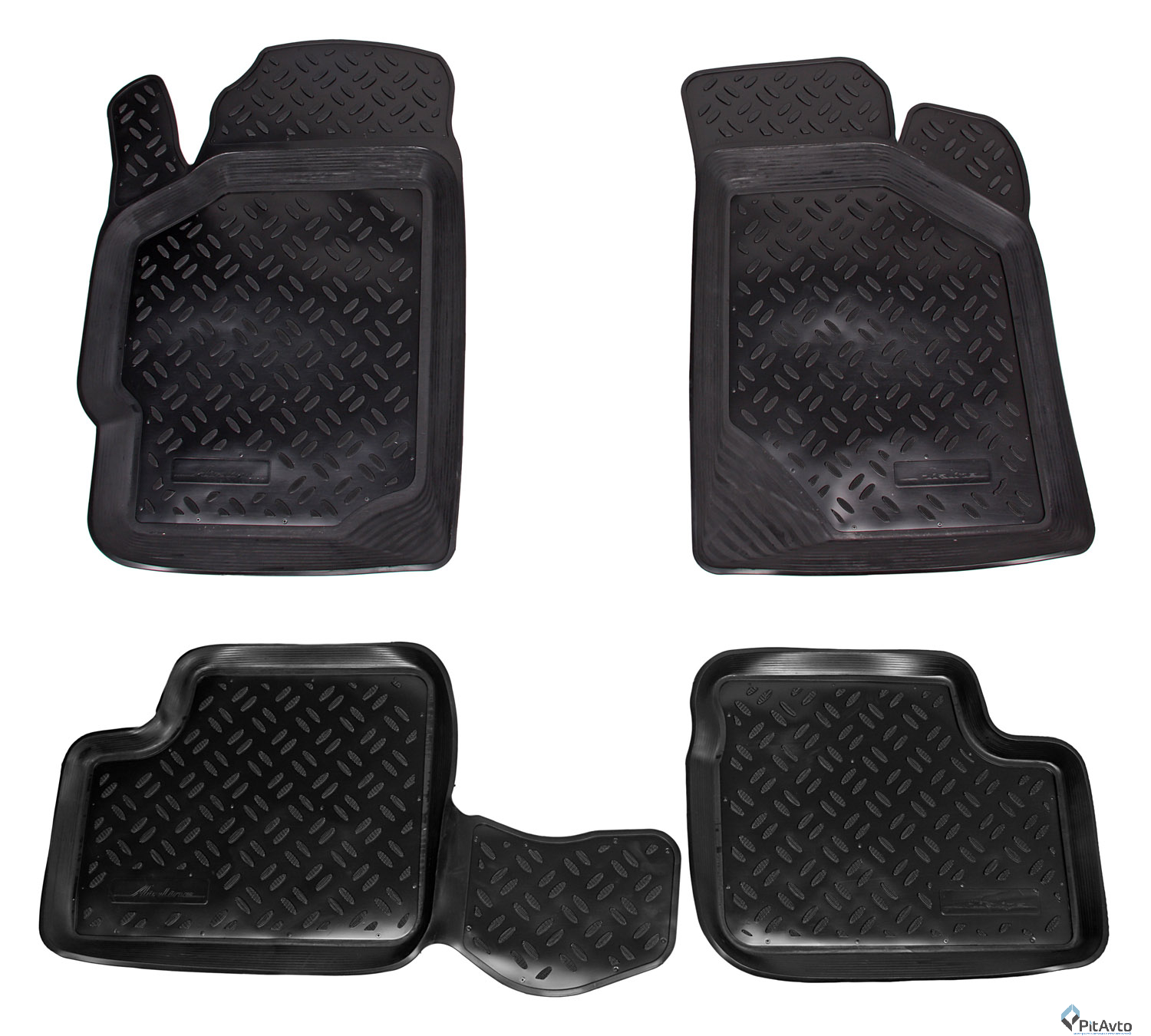 Комплект резиновых ковриков AIRLINE Renault Arkana 19- 4шт / ACM-PS-93