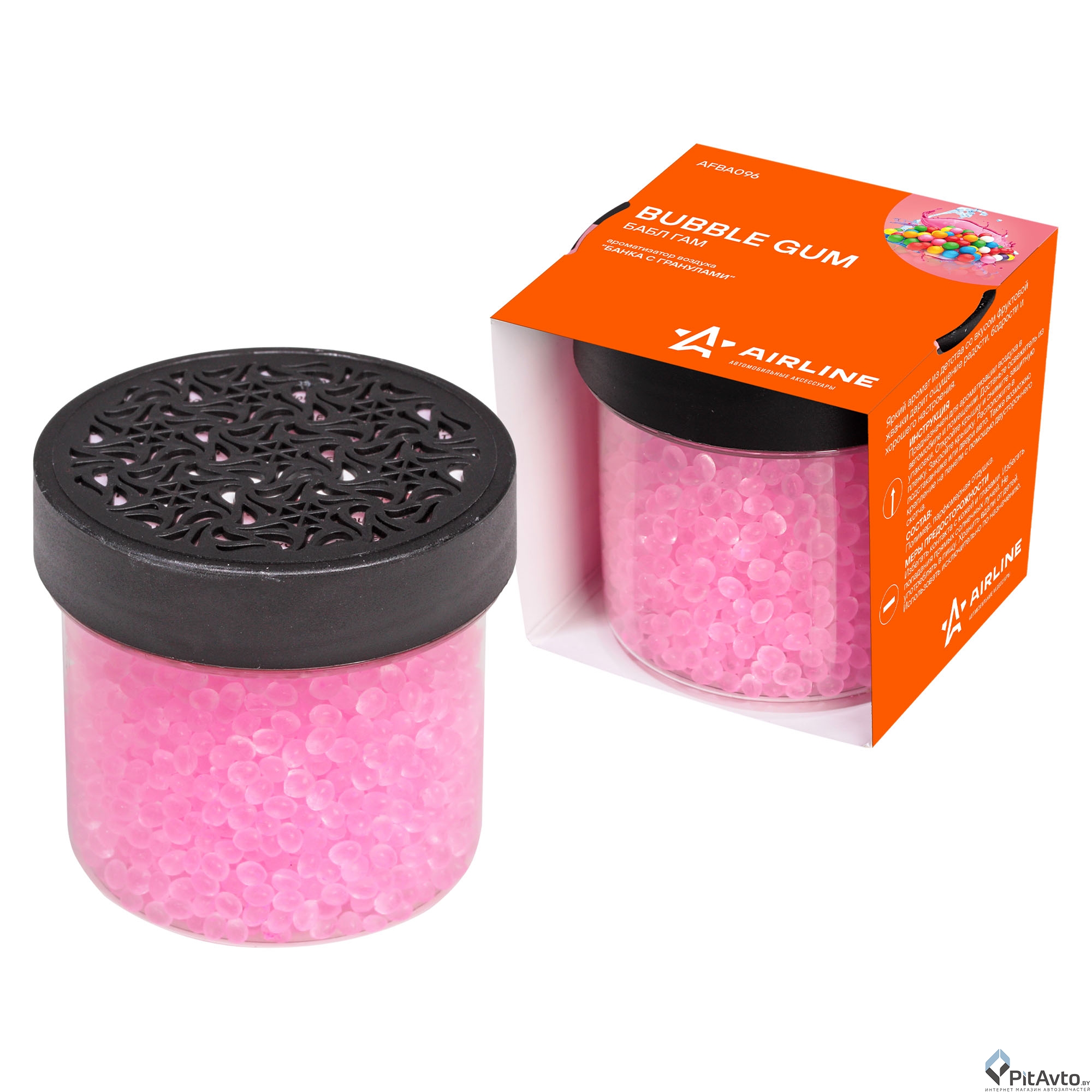 Ароматизатор AIRLINE 'банка с гранулами' бабл гам
