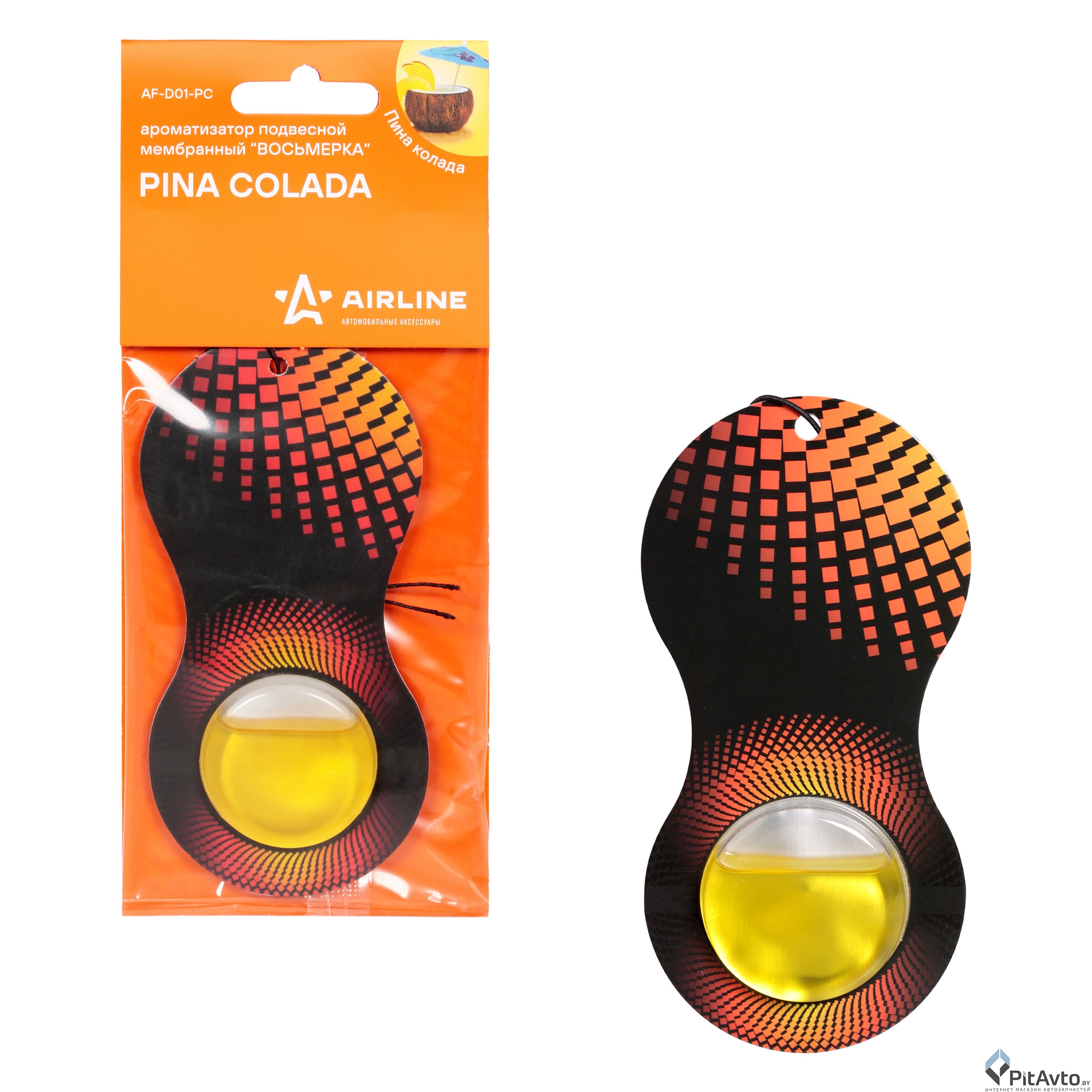 Ароматизатор AIRLINE подвесной гелевый пина колада