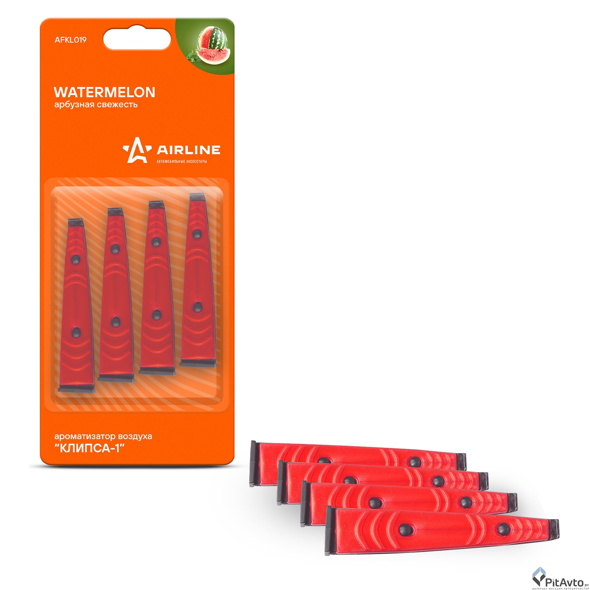 Ароматизатор AIRLINE в дефлектор ''Клипса-1'' арбузная свежесть