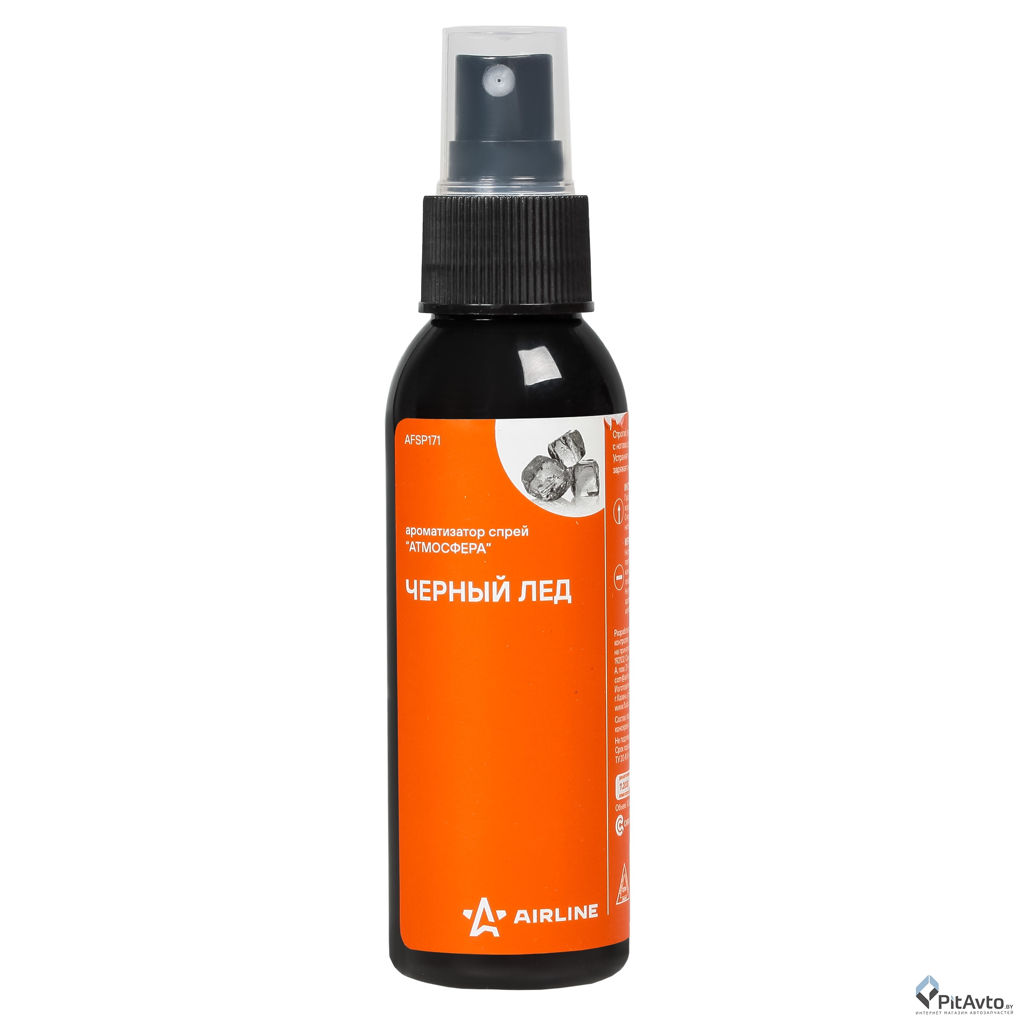 Ароматизатор AIRLINE спрей ''Атмосфера'' черный лед 100мл