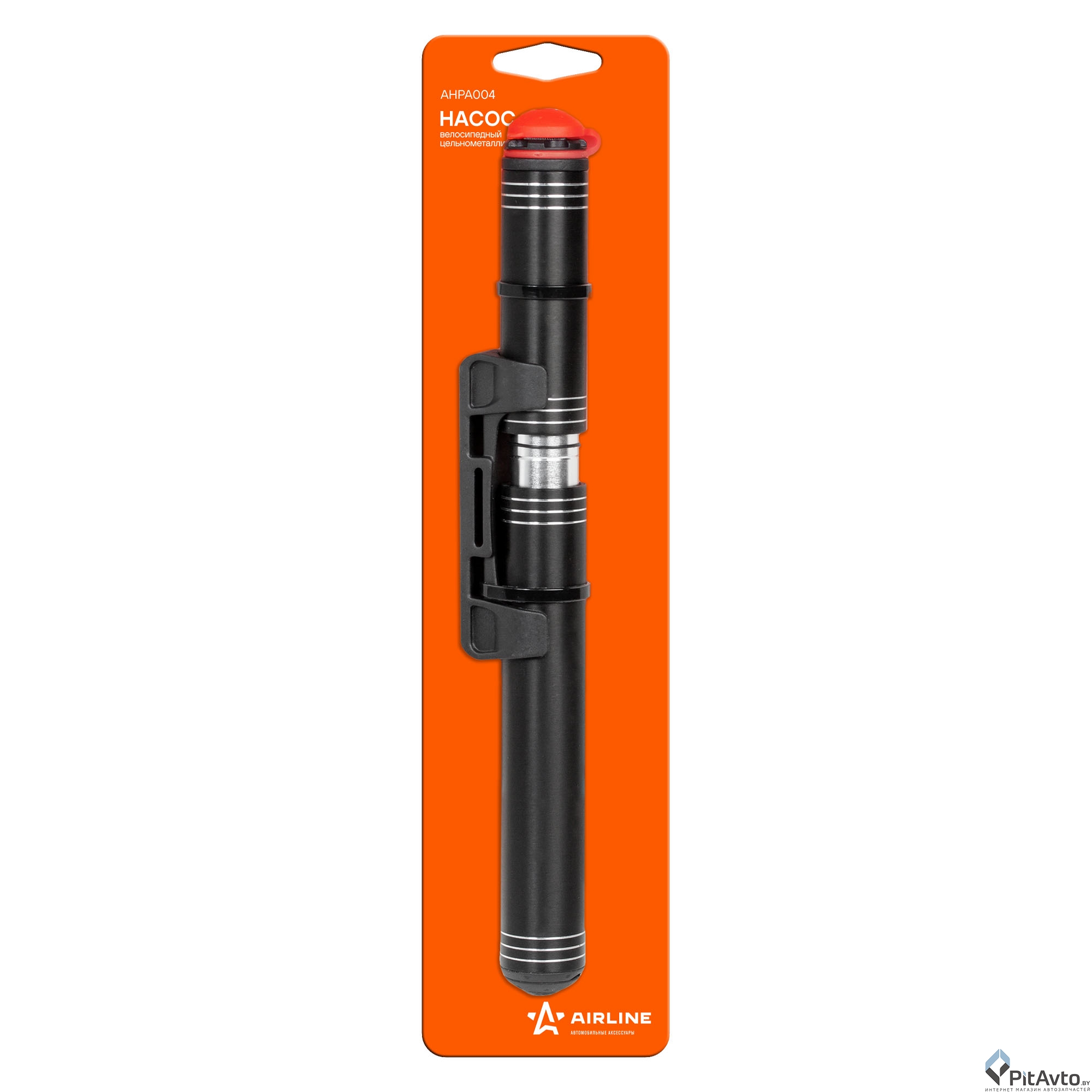Насос велосипедный цельнометаллический AIRLINE AHPA004