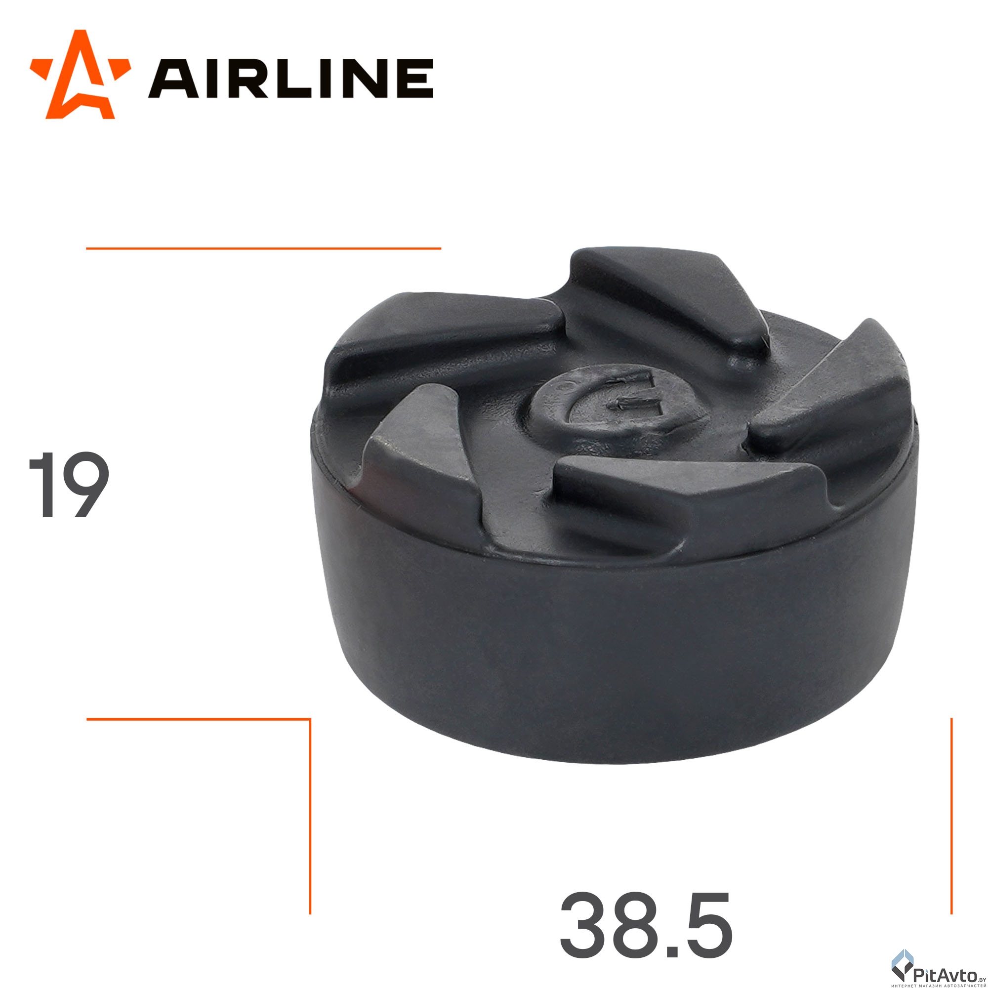 Изображение Накладка на домкрат подкатной AIRLINE AJS02 D38.5мм Накладка на домкрат подкатной AIRLINE AJS02 D38.5мм