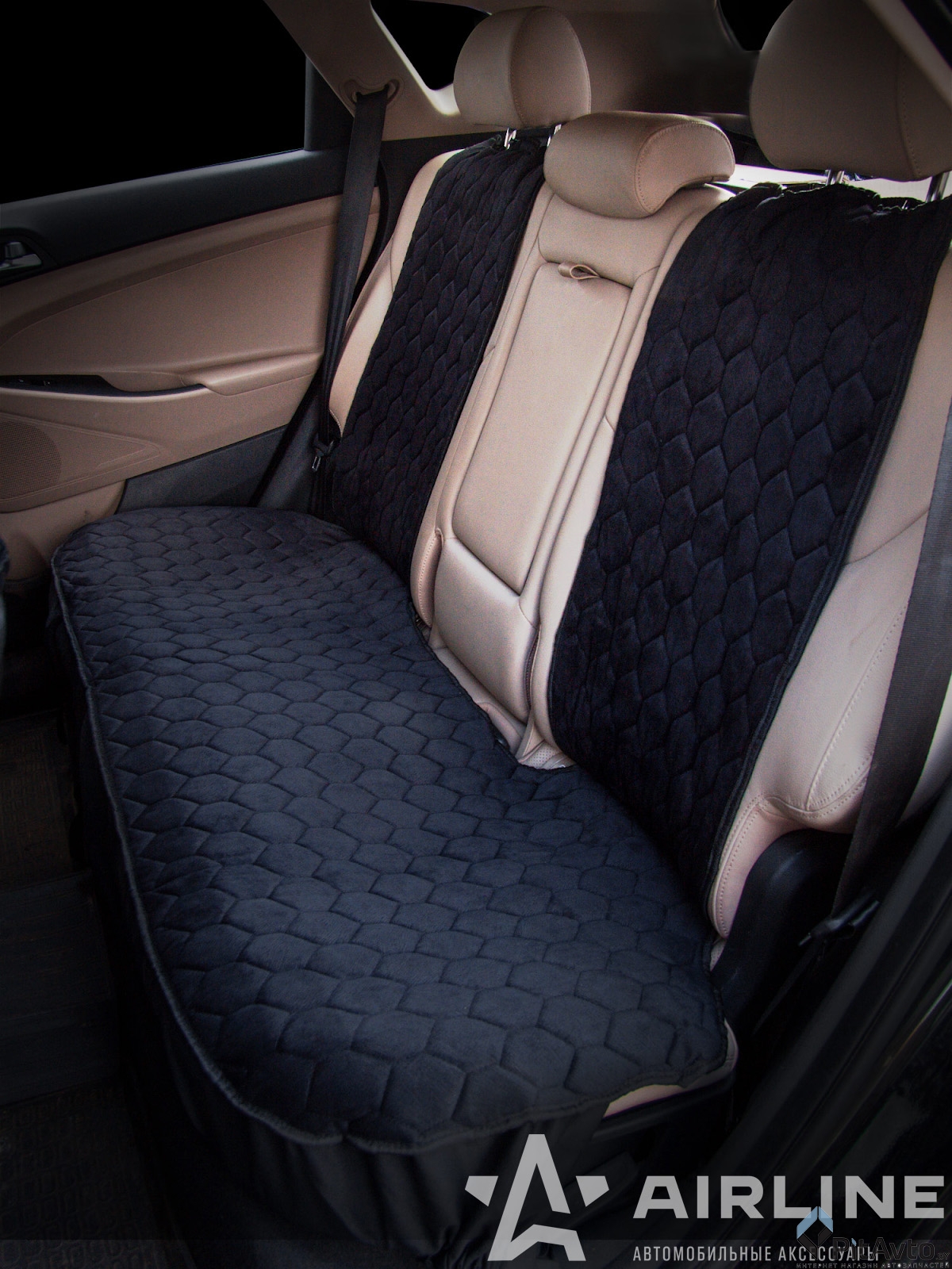 Накидка 'Алькантара' на заднее сидение AIRLINE ASCB01