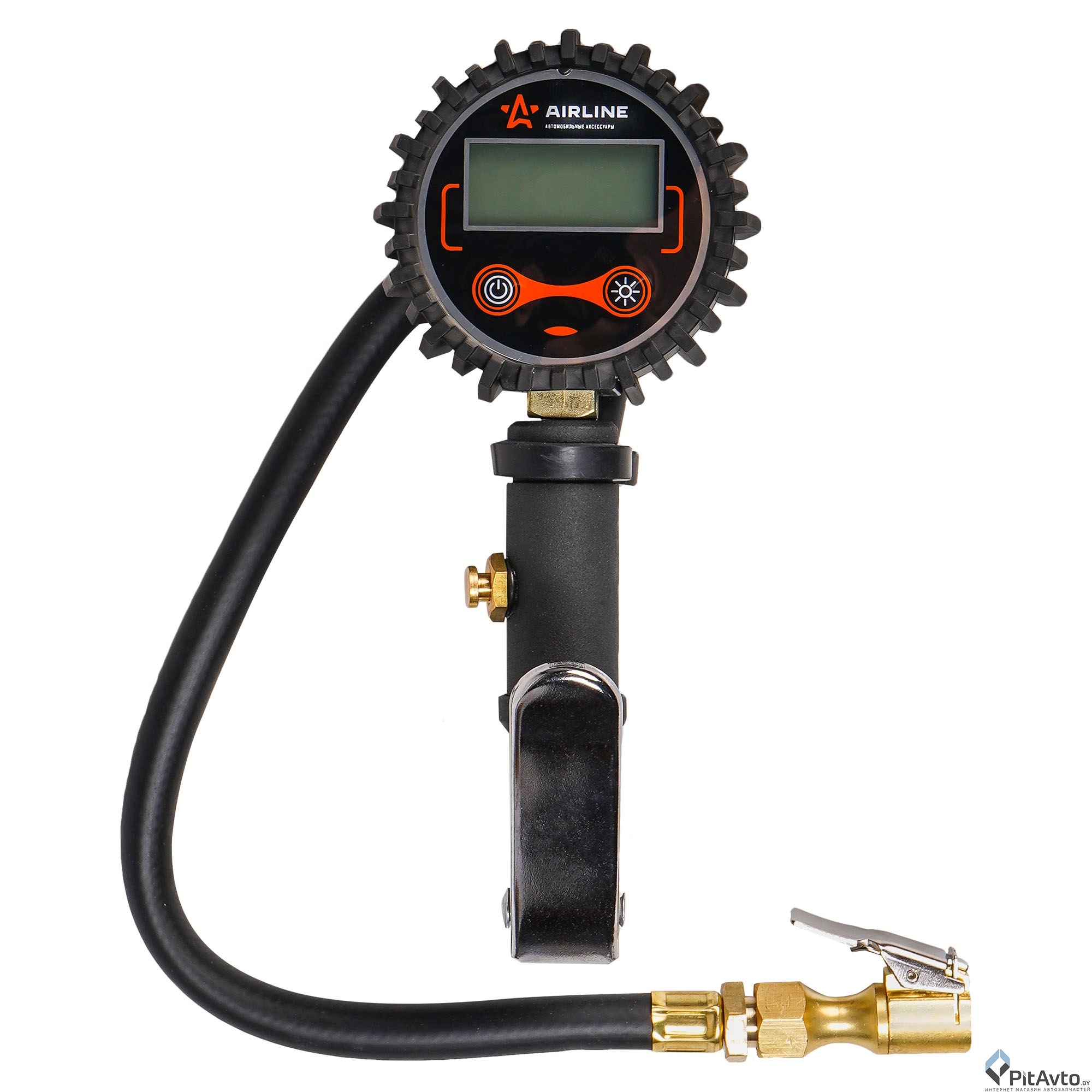Пистолет для накачки шин с цифровым манометром AIRLINE ATBU008