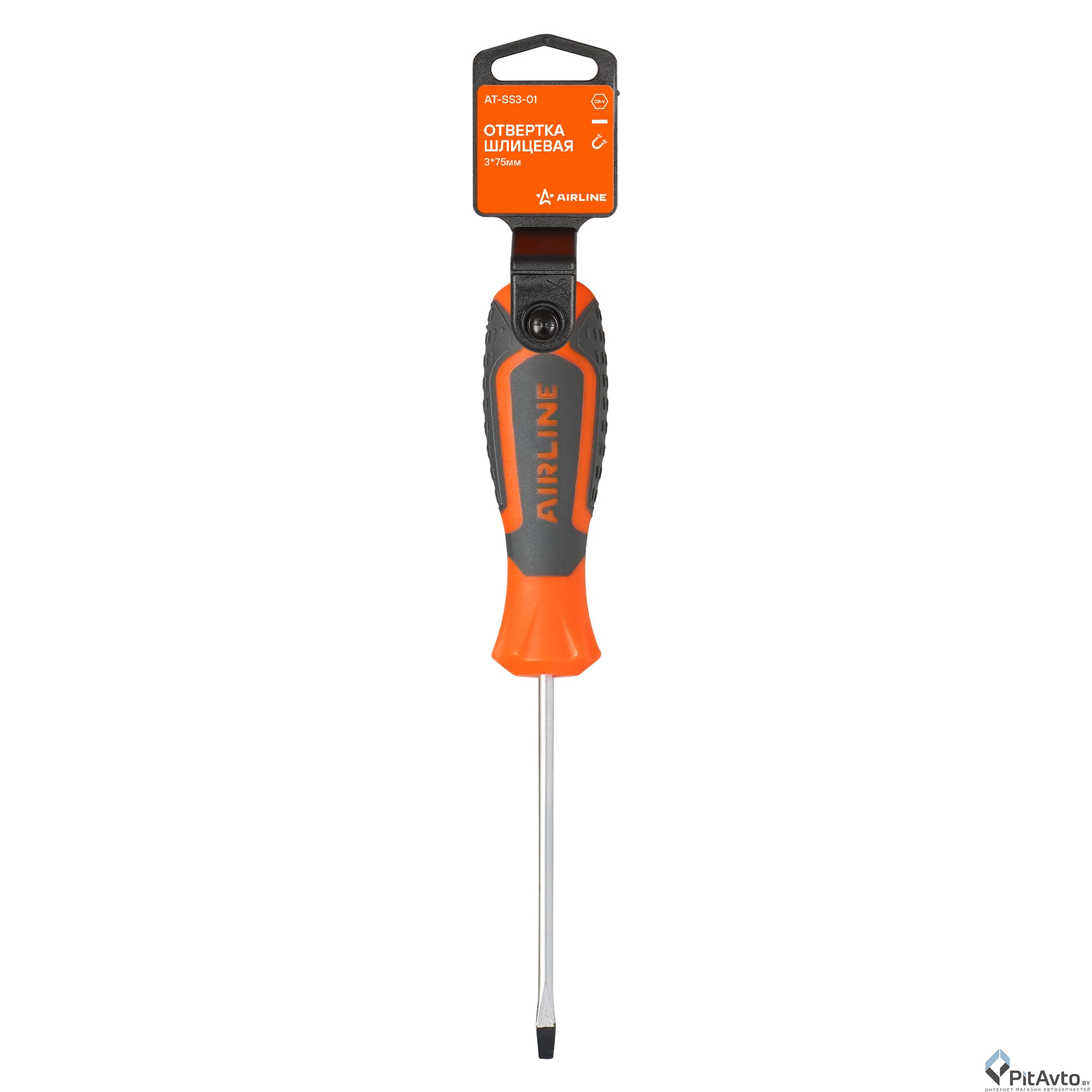 Отвертка шлицевая AIRLINE ATSS301 SL3.0х75мм