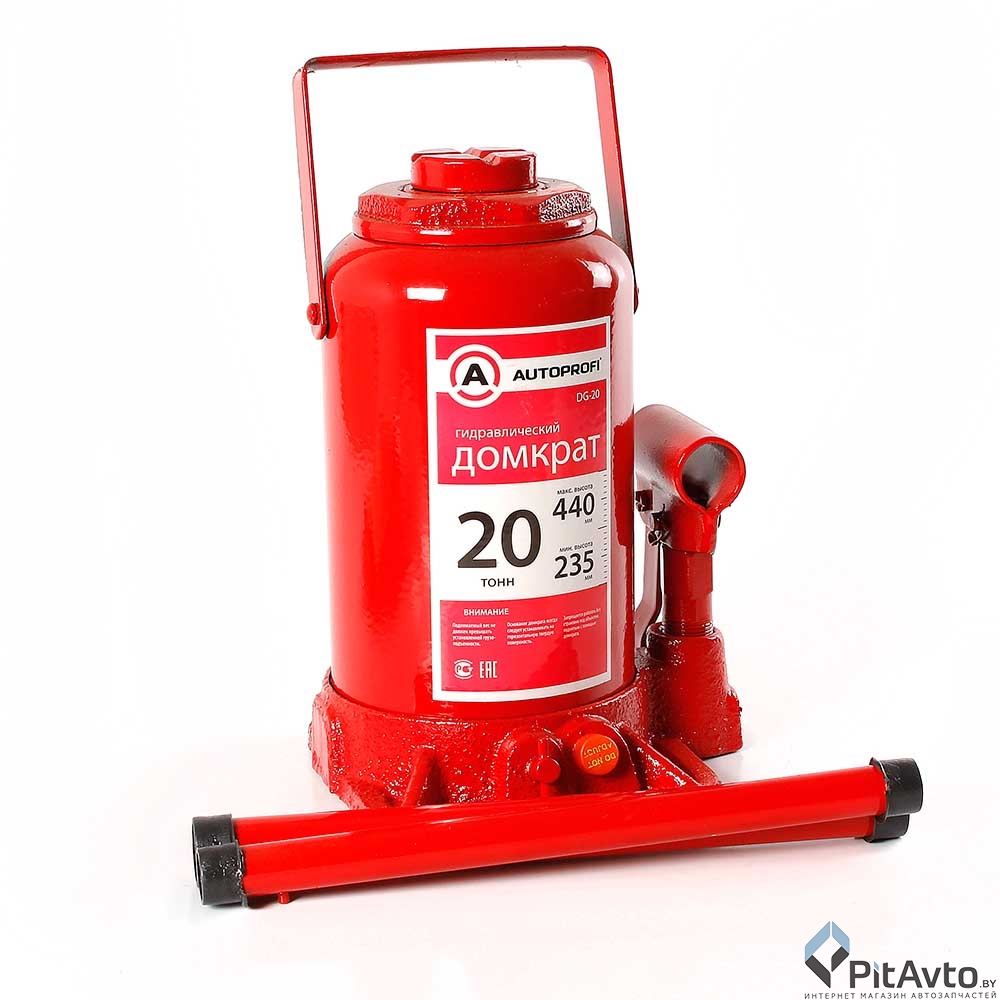 Домкрат бутылочный AUTOPROFI DG-20 20 тонн