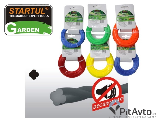 Леска ф 2.7 мм х 216 м бесшумная STARTUL GARDEN 102570